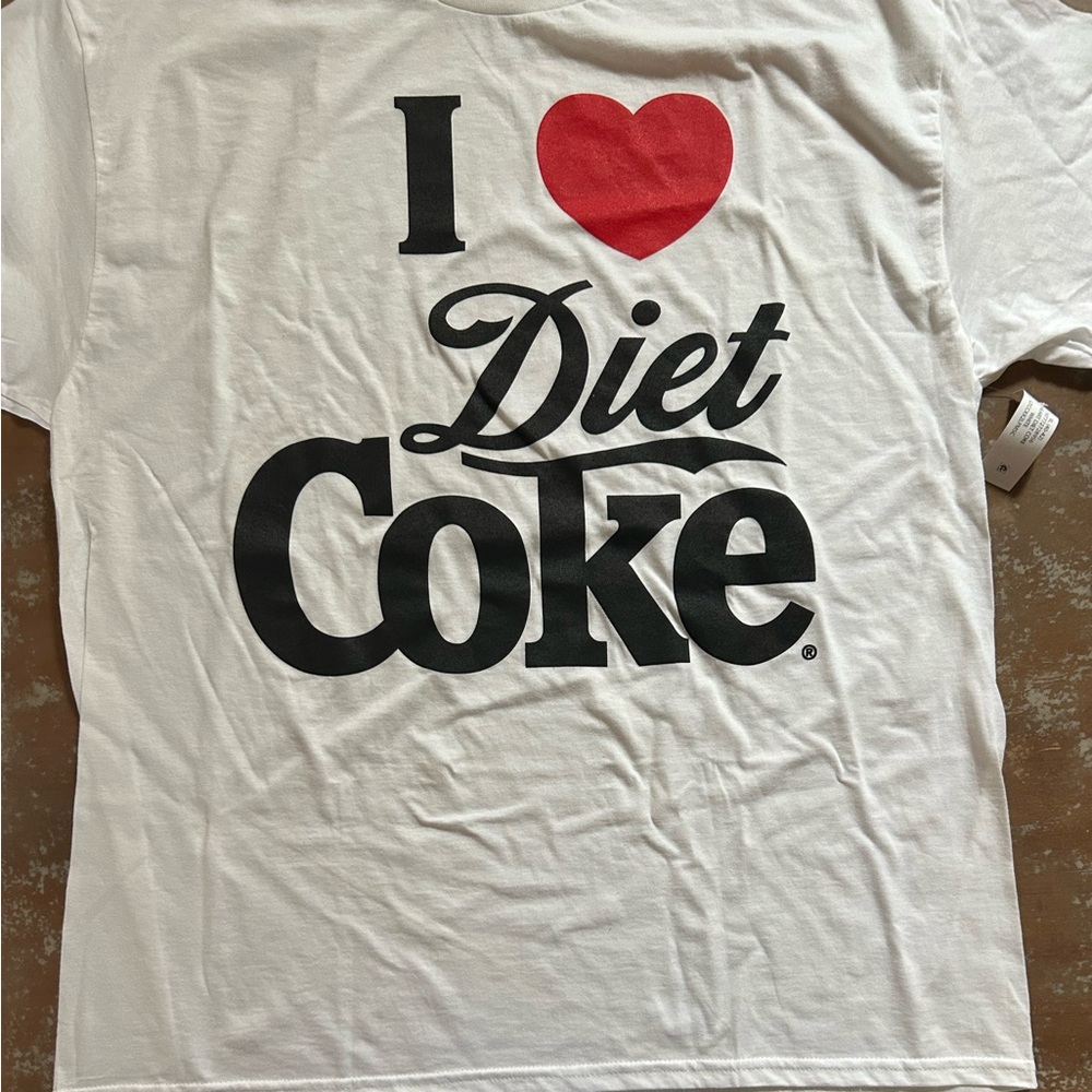 NWT Coca-Cola T-Shirt XL “I ♥️ Diet Coke” white